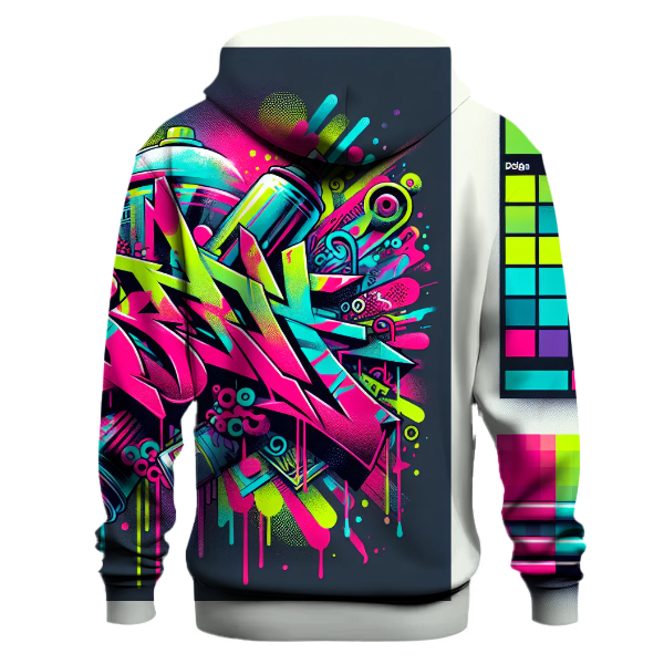 Neon Graffiti Vibes Hoodie