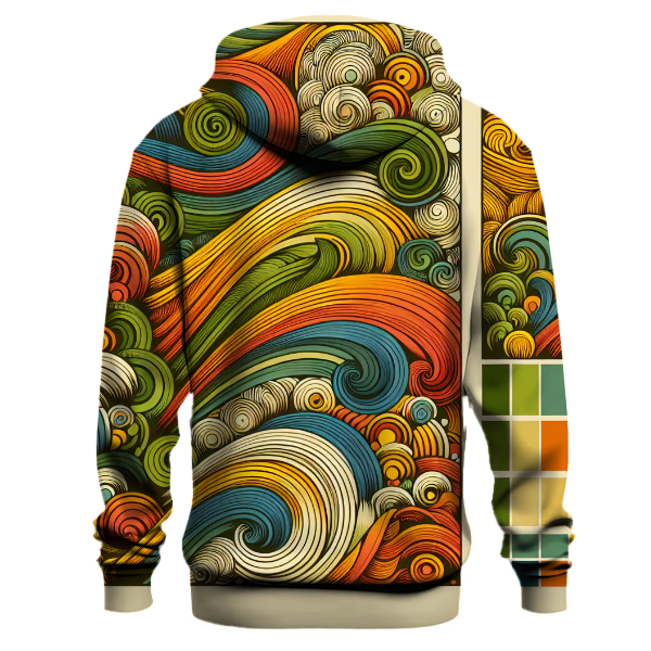 Groovy Gradient Waves Hoodie
