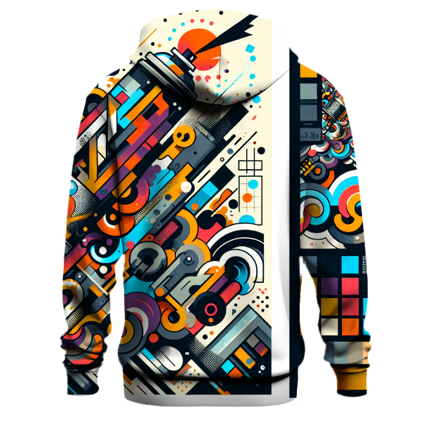 Modern Graffiti Canvas Hoodie