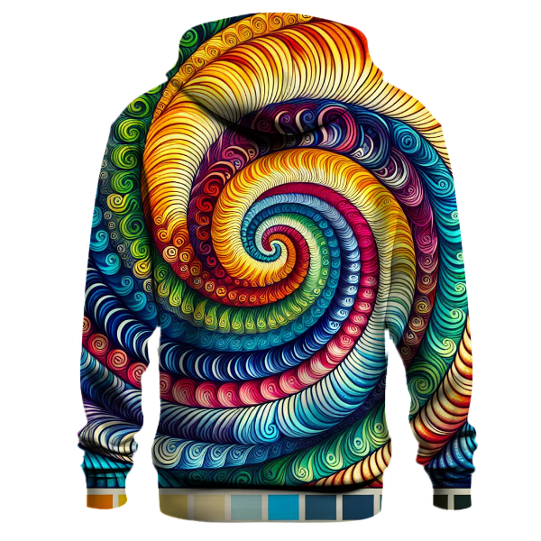 Tie-Dye Peace Spiral Hoodie
