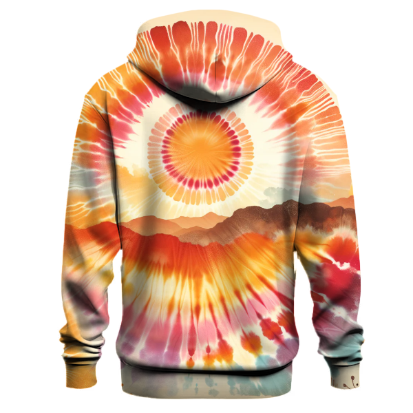 Sunrise Horizon Tie-Dye Hoodie