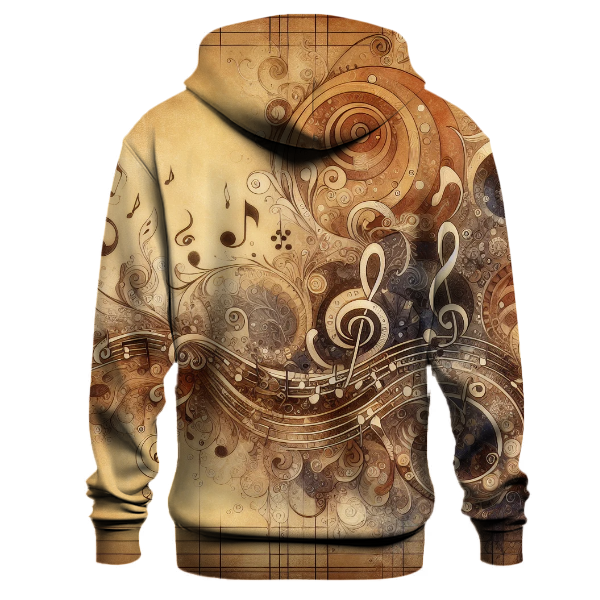 Nostalgic Music Notes Hoodie