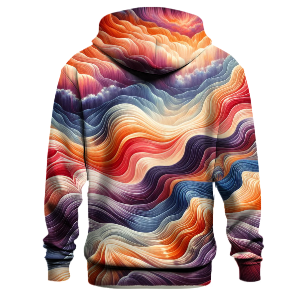 Tropical Sunset Wave Hoodie