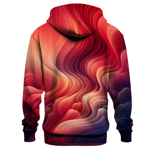Crimson Sunset Horizon Hoodie