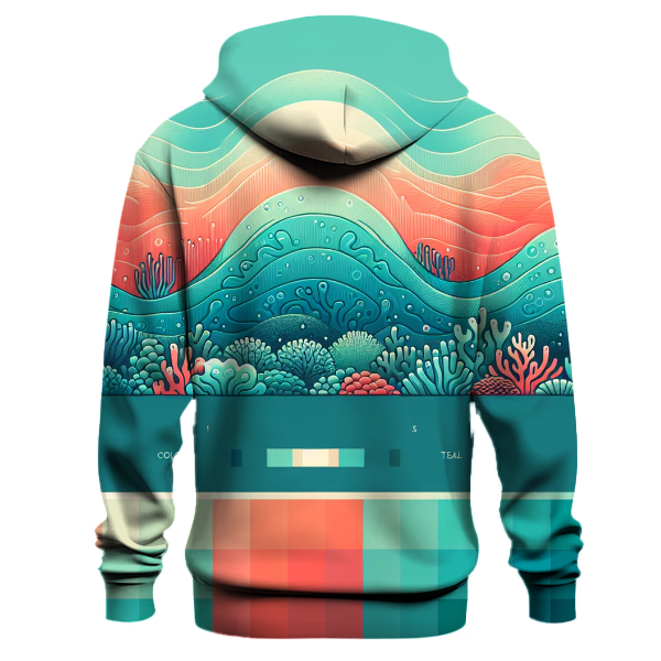Coral Reef Waves Hoodie