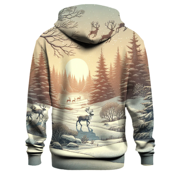 Reindeer Forest Retreat Hoodie