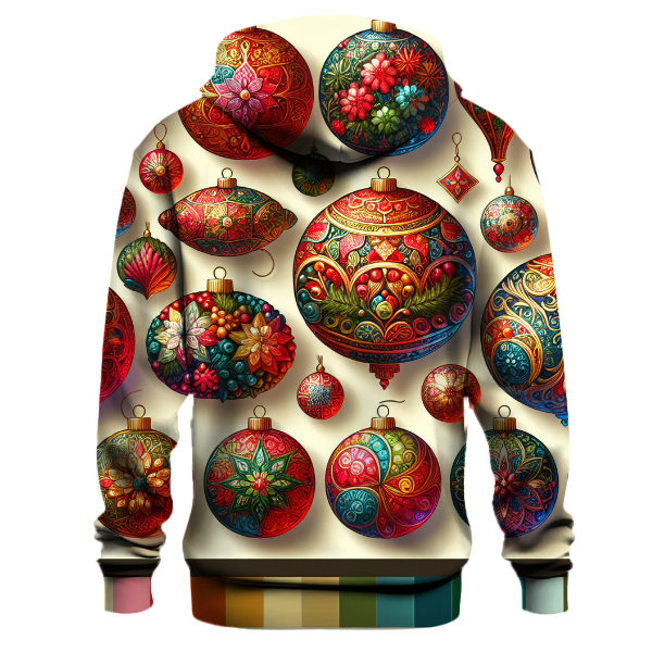 Classic Christmas Ornament Collage Hoodie