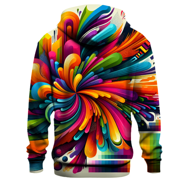 Groovy Color Burst Hoodie