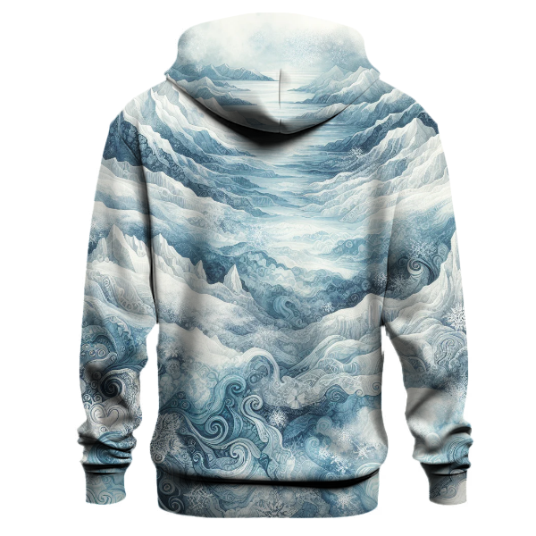 Frozen Glacier Tie-dye Design Hoodie