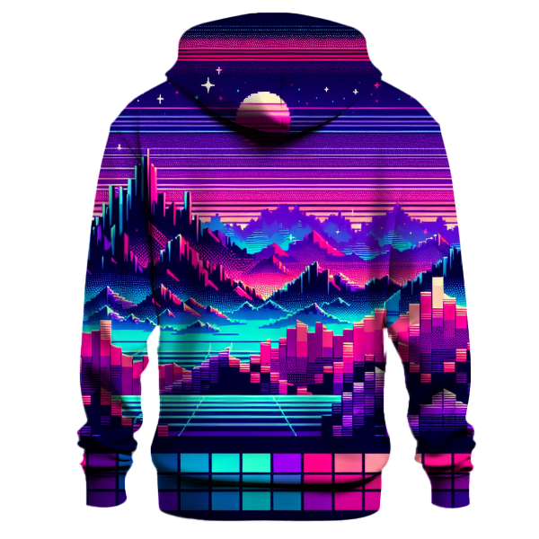 Electric Synthwave Landscape Hoodie