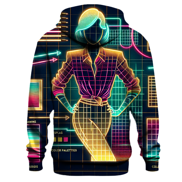 Neon Grid Glitz Hoodie