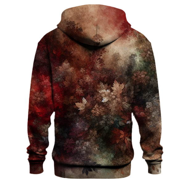 Crimson Forest Tapestry Hoodie