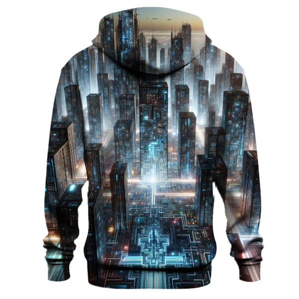 Futuristic Cyber Circuit Hoodie