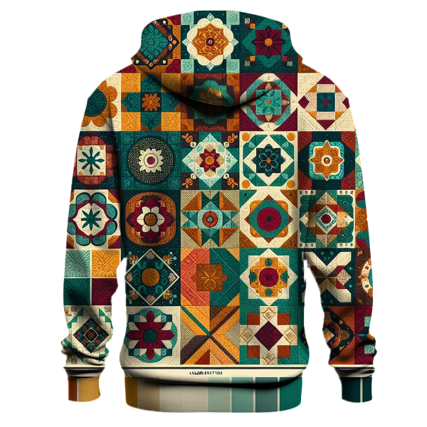 Lively Patchwork Quilt Hoodie