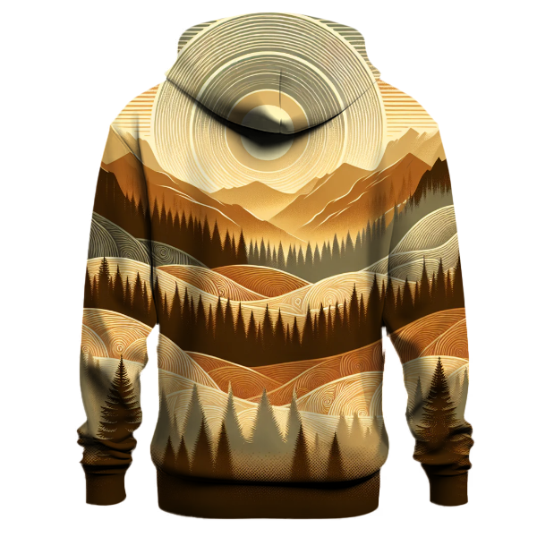 Rustic Mountain Sunrise Hoodie