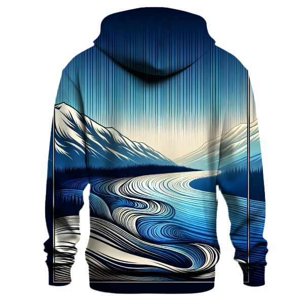 Cool Mountain Stream Gradient Hoodie