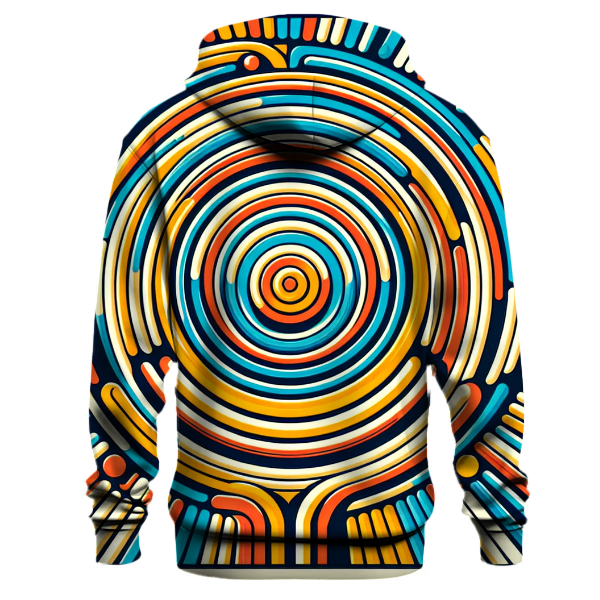 Retro Radiant Rings Hoodie