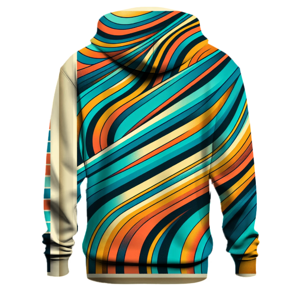 Retro Funky Stripes Hoodie