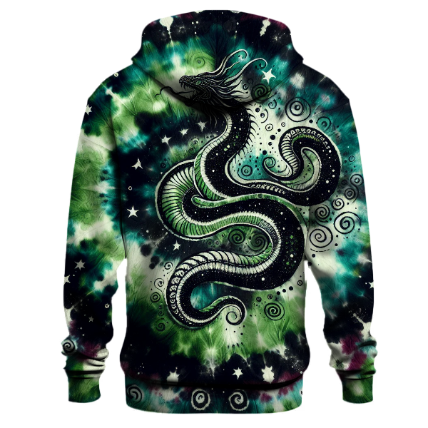 Cosmic Serpent Tie-dye Hoodie