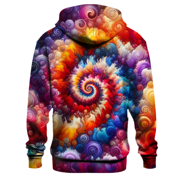 Rainbow Spectrum Tie-dye Design Hoodie