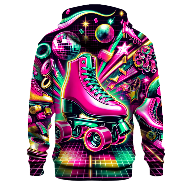 Retro Roller Rink Glow Hoodie