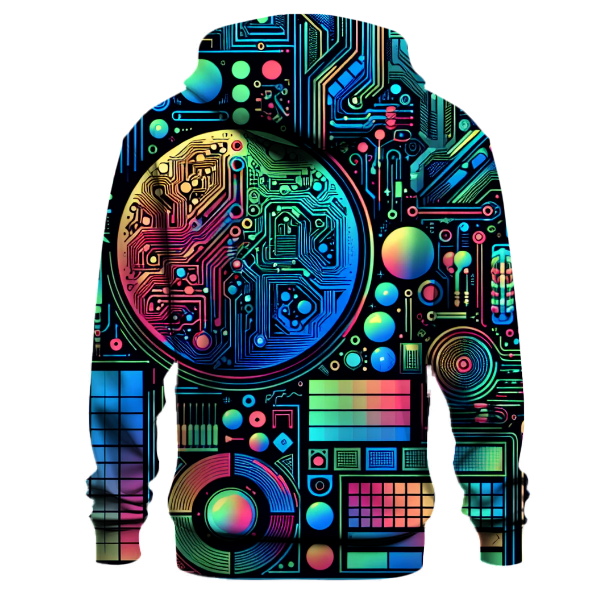 Futuristic Tech Patterns Hoodie