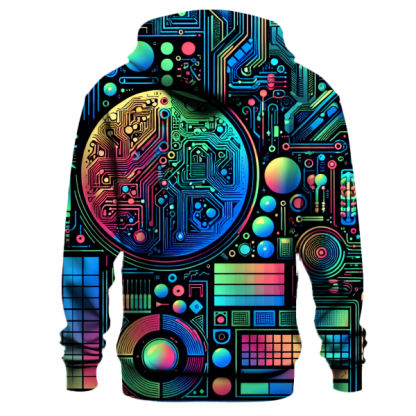 Futuristic Tech Patterns Hoodie
