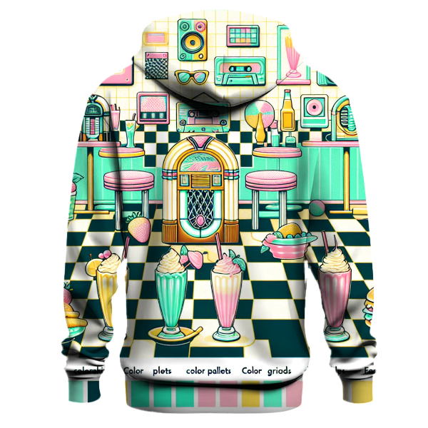 Funky 80s Diner Vibes Hoodie