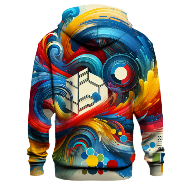 Artistic Paintbrush Strokes Hoodie