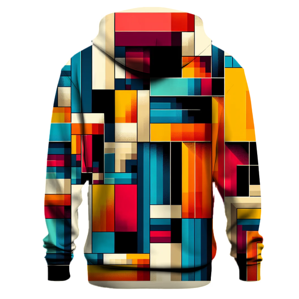 Color Block Retro Hoodie