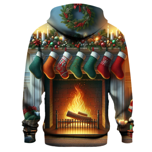Cozy Fireplace Christmas Hoodie