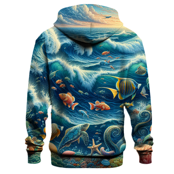 Dynamic Ocean Waves Hoodie