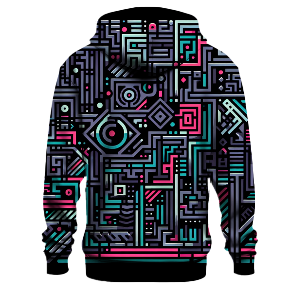 Digital Fusion Maze Hoodie