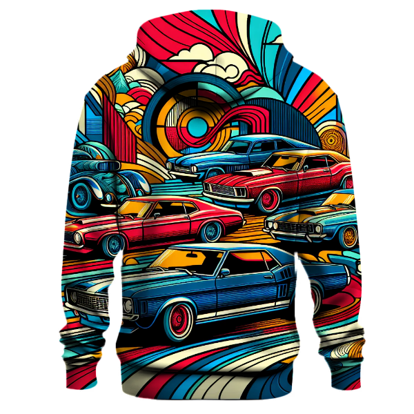 Electric Retro Cars Hoodie