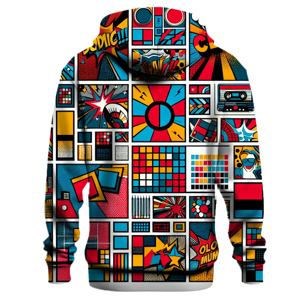Retro Pop Art Patch Hoodie