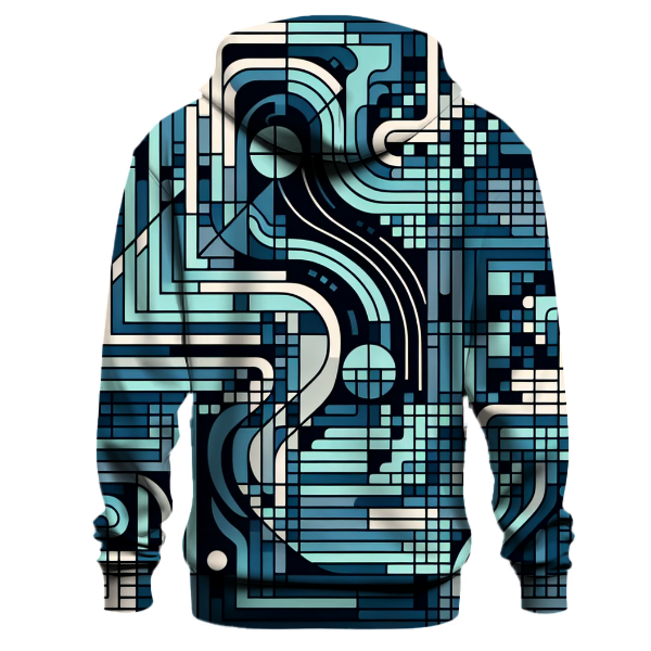 Digital Grid Glow Hoodie
