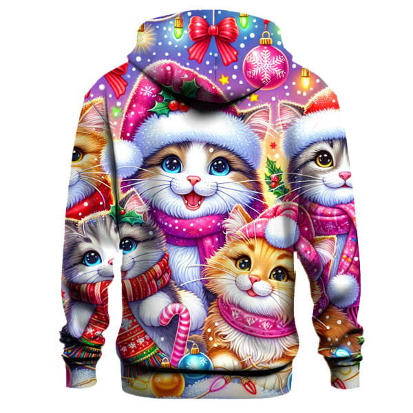 Jolly Holiday Cat Crew Hoodie