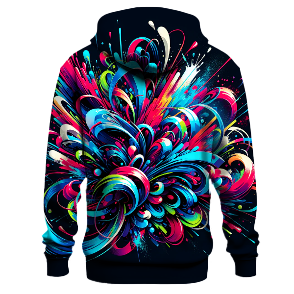 Graffiti Splash Tie-Dye Hoodie