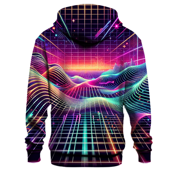 Digital Horizon Waves Hoodie