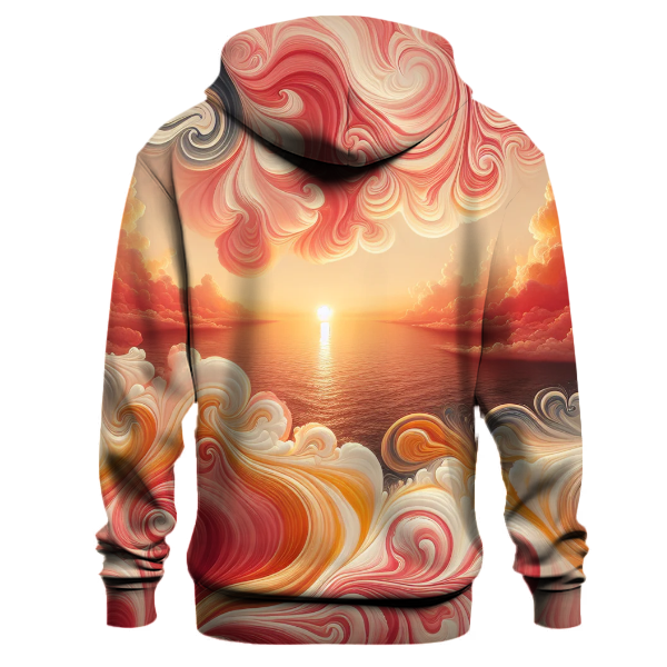 Coral Sunset Bliss Hoodie