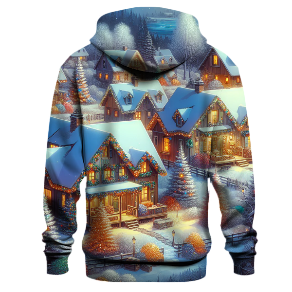 Cozy Christmas Cottages Hoodie