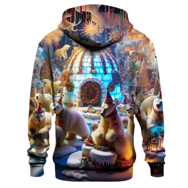 Polar Bear Christmas Fiesta Hoodie