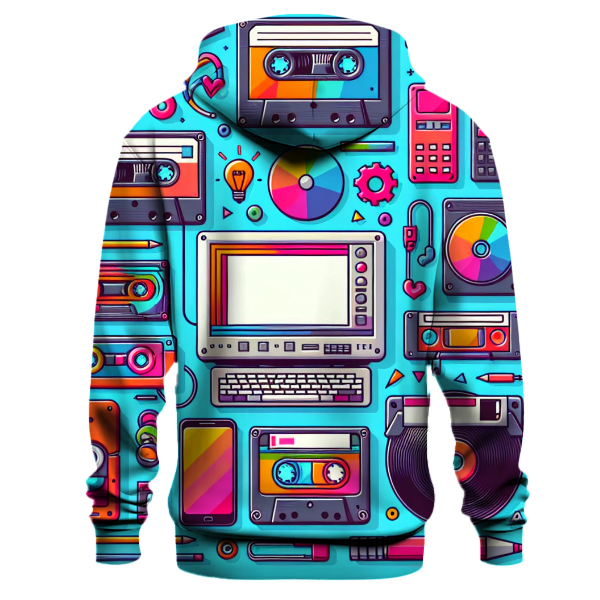 Retro Tech Vibes Hoodie