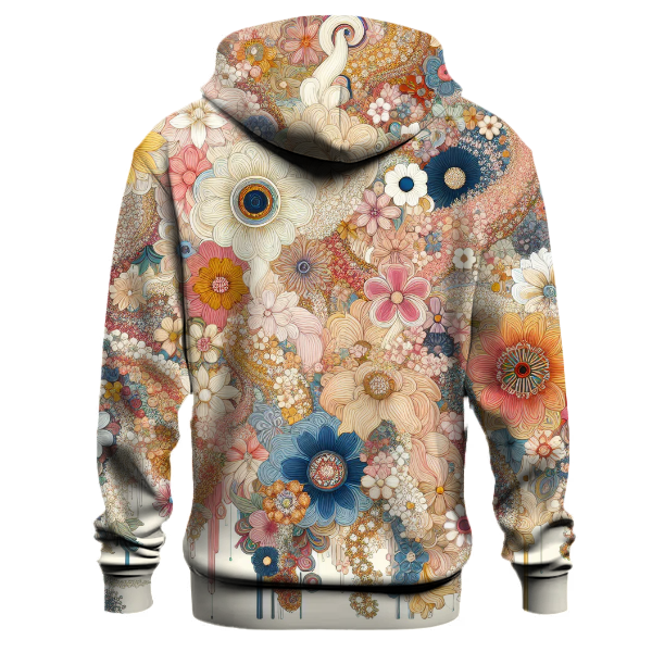 Groovy Floral Cascade Hoodie