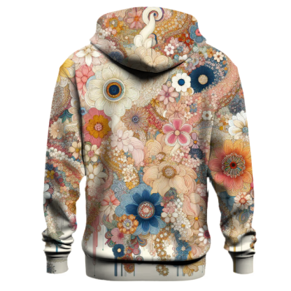 Groovy Floral Cascade Hoodie