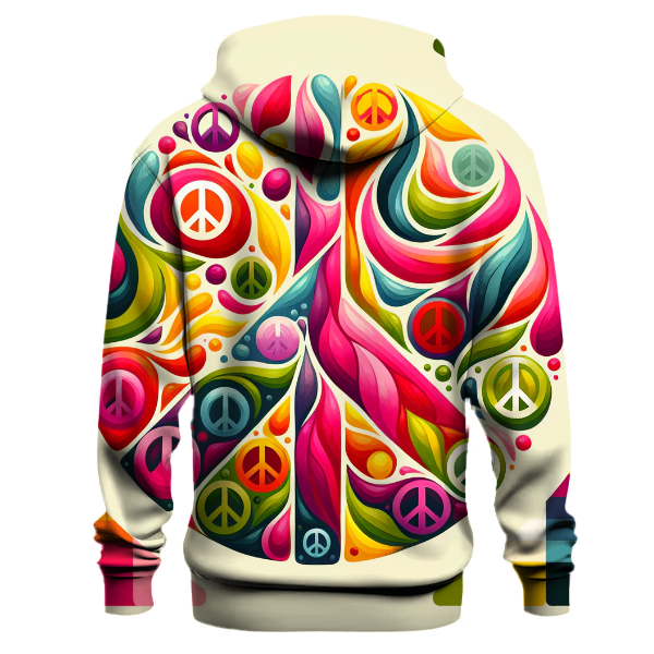 Colorful Peace Symbols Hoodie
