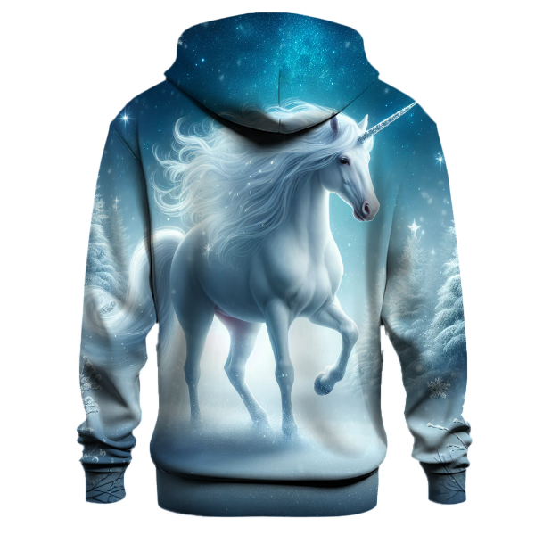 Magical Christmas Unicorn with Reindeer Horns Hoodie