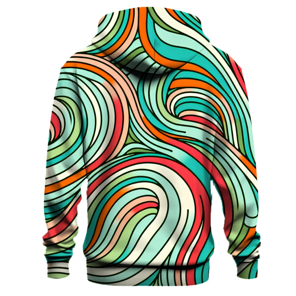 Eclectic Groovy Lines Hoodie