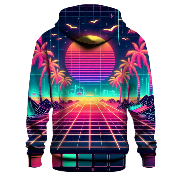 Futuristic Retrowave Scape Hoodie
