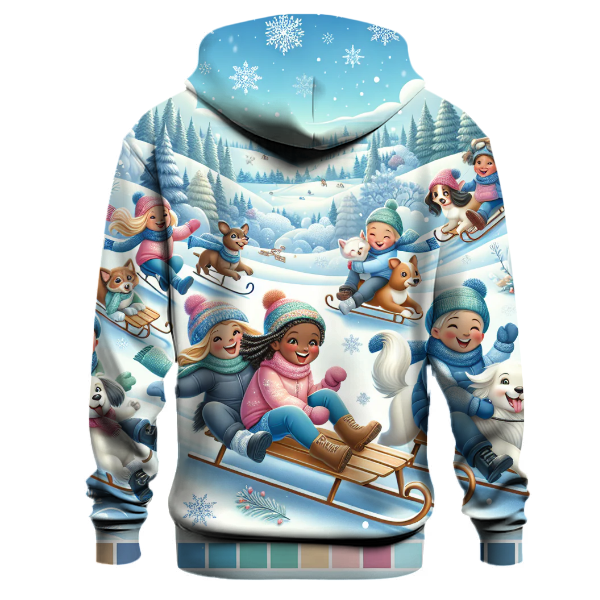 Joyful Christmas Sledding Hoodie